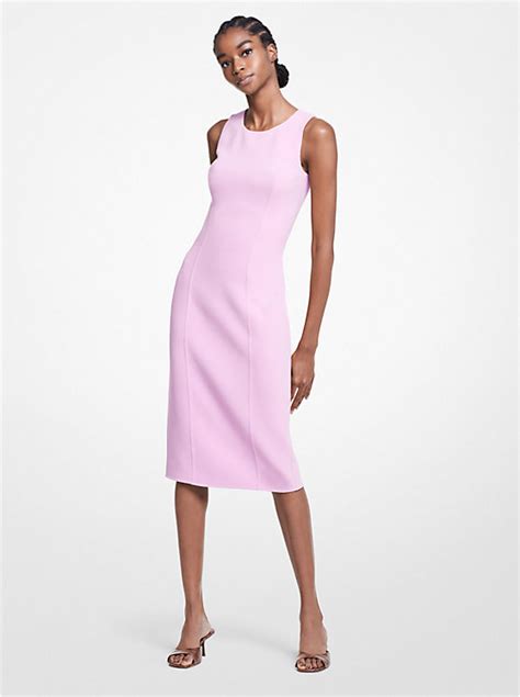 Stretch Wool Bouclé Sheath Dress 